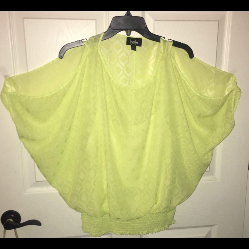 Ladies Open Shoulder Batwing Blouse